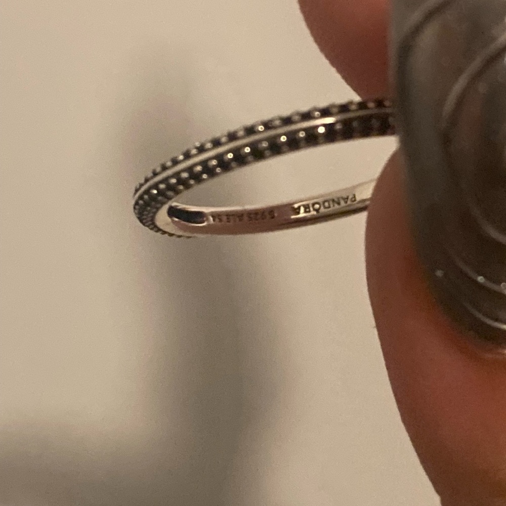 Pandora Pave Black CZ Ring - Picture 5 of 6